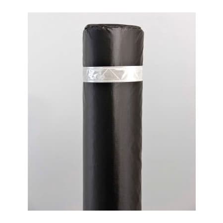 Innoplast, Inc 50" Soft Polyethylene Bollard Cover - Black Cover/White Tapes BP-50-BKW